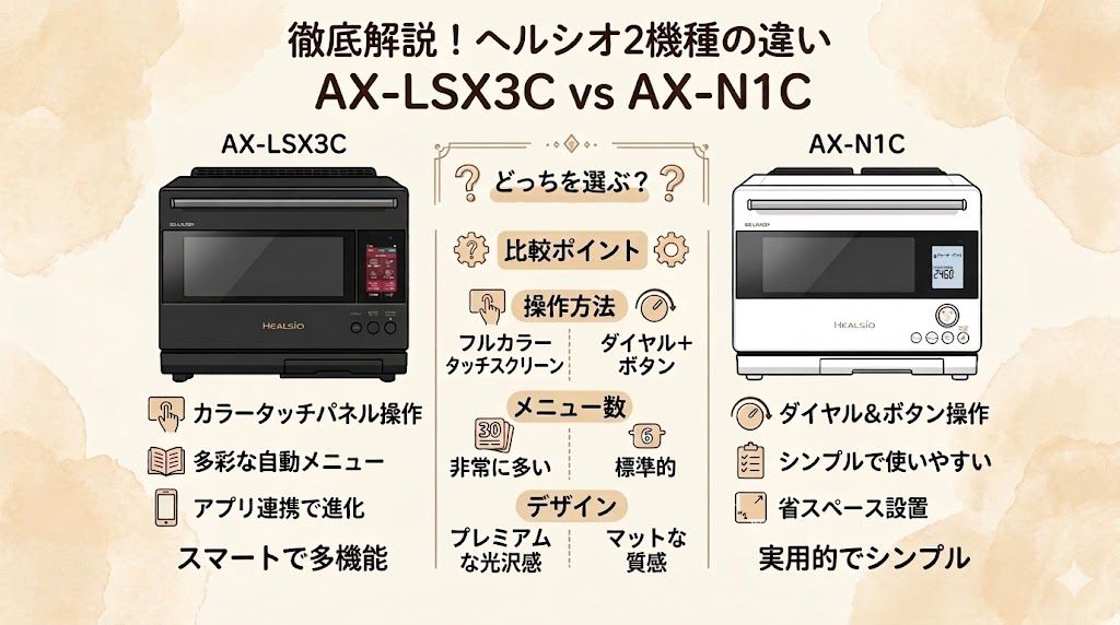 AX-LSX3CとAX-N1Cの違い徹底比較！どっちがおすすめ？