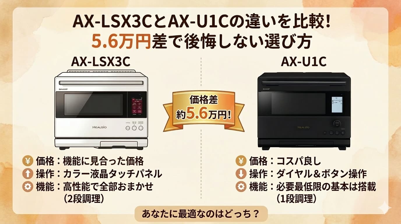 AX-LSX3CとAX-U1Cの違い