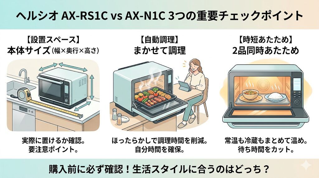 AX-RS1CとAX-N1Cの違い 3つの重要ポイント