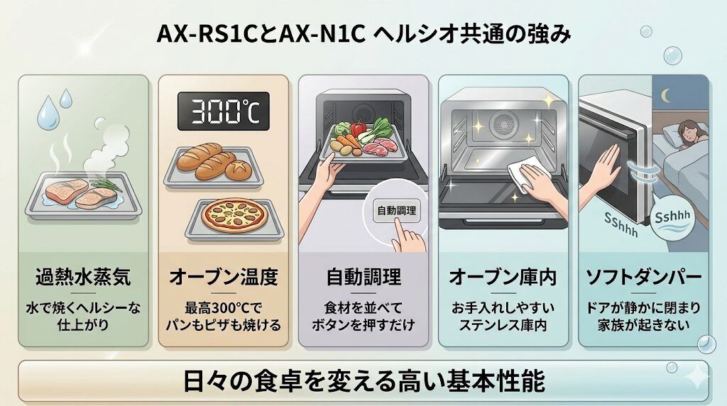AX-RS1CとAX-N1Cの共通の強み