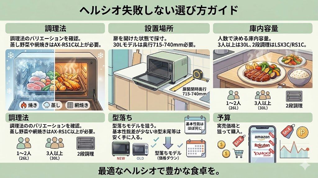 ヘルシオ　選び方